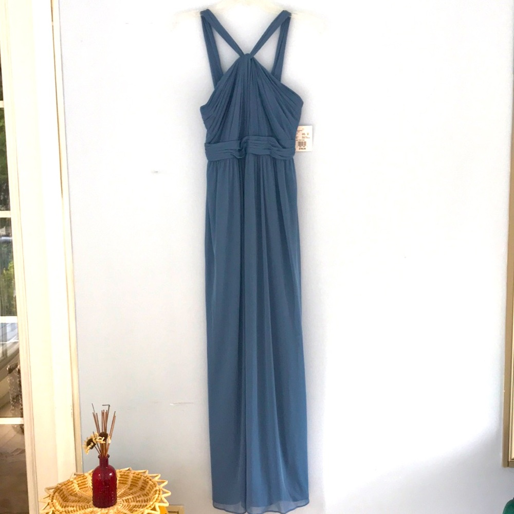 David’s bridal blue gown, size 4
